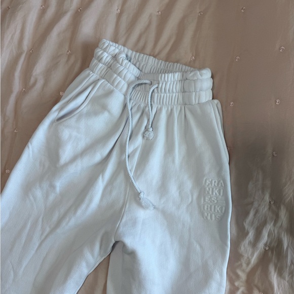 Frankie's Bikinis White Joggers - Picture 4 of 8